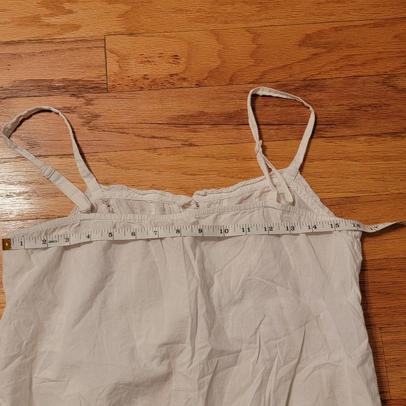 White button front lacey camisole - Picture 7 of 8